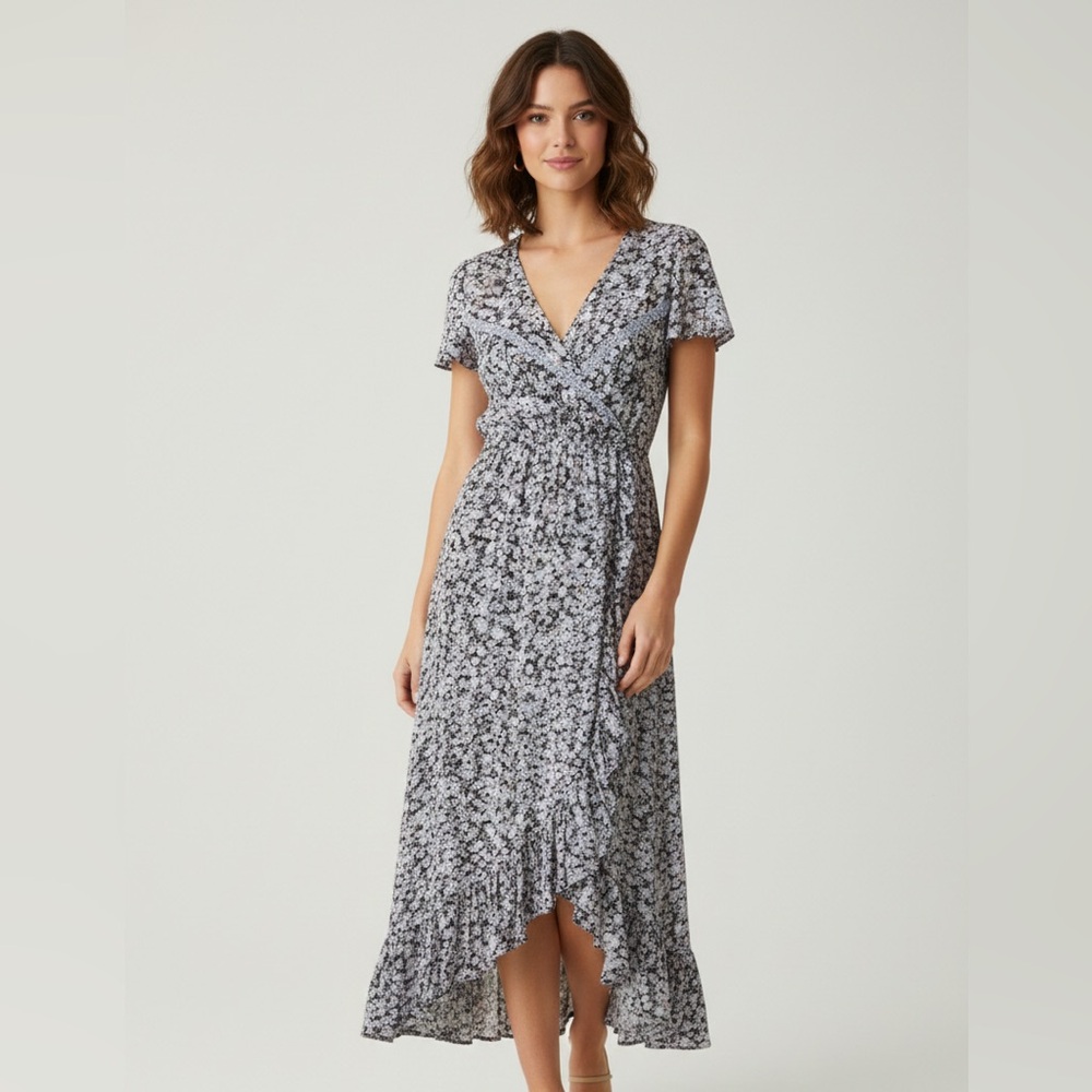 American Rag Cie Boho-Chic Hi-Low Dress GUC Wedding Guest Dress 🦋